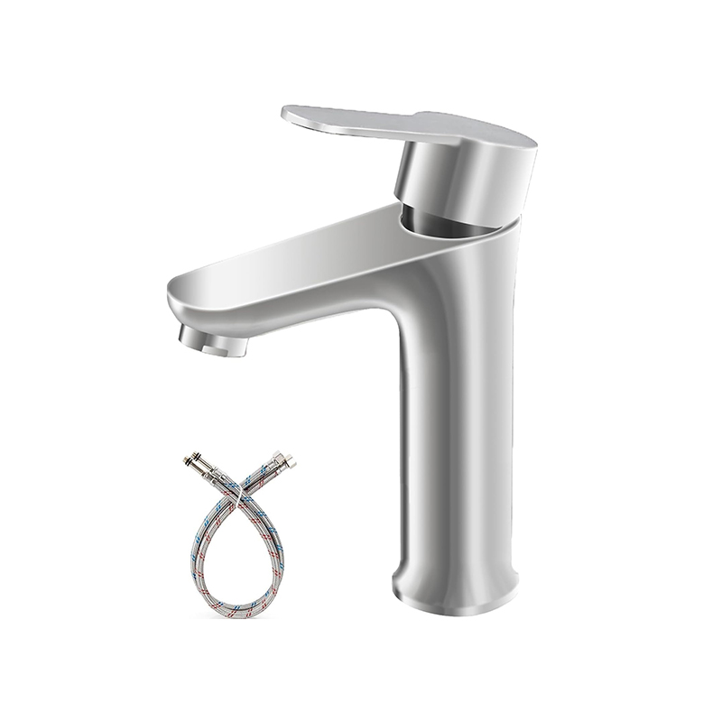 Single handle bathroom faucet