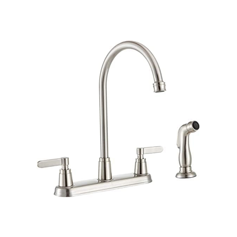 Double handle kitchen faucet